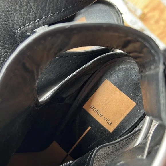 Dolce Vita Black Buckle Booties - Picture 3 of 7